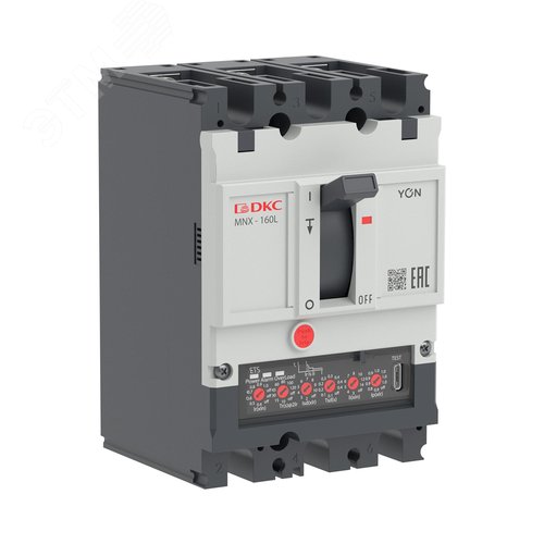 Выключатель автоматический YON pro MNX160L 3P 160 A 70 kA при AC415V расцепитель ETS