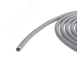 Металлорукав DN 50мм в гладкой ПВХ изоляции Dвн   50,5 мм Dнар 58,5 25м цвет серый