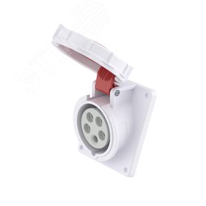 Розетка скрытой установки с наклоном IP67 16A 3P+E+N 400V