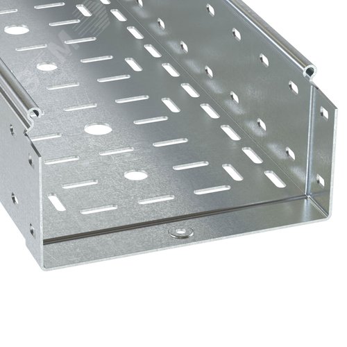 Лоток перфорированный 100х100 L 2000 толщ. 1,2 мм, горячеоцинкованный