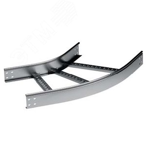 Угол горизонтальный 45 градусов 80x300 R300 в комплекте крепежные элементы соединительные пластины