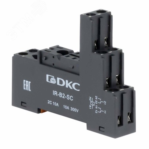 Колодка с винтовыми клеммами для реле на 2 группы IR-24DC/230AC-2CO