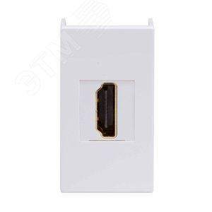HDMI розетка, ЭУИ Вива (Viva), белая, 1 мод.
