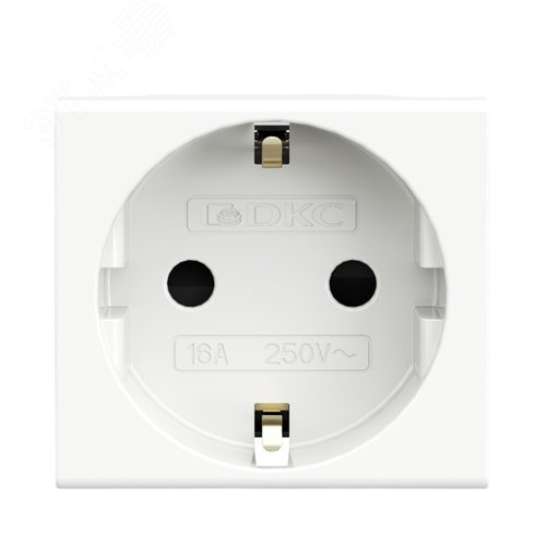 Розетка силовая 2Р+Е, со шторками, ЭУИ Вива (Viva)