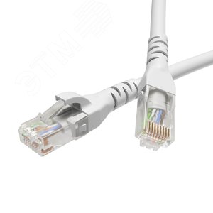 Патч-корд неэкранированный CAT6 U/UTP 4х2 LSZH белый 2м