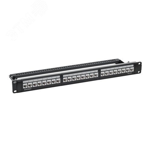 Патч-панель 191UCAT6А 24 модуля RJ45 неэкранированная