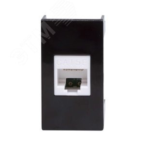 Розетка RJ-45 кат.5E, ЭУИ Вива (Viva),1 мод.,черн