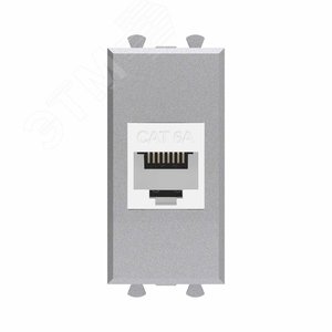 Avanti Компьютерная розетка RJ-45 без шторки модульная, кат.6А,  Закаленная сталь, 1 модуль