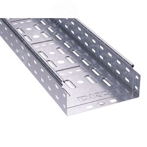 Лоток перфорированный 200х80 L 2000, цинк-ламельный