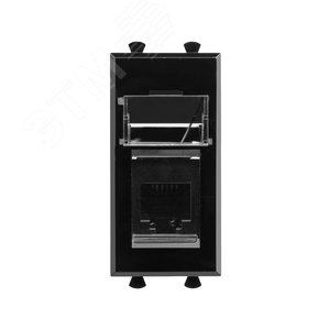 Avanti Телефонная розетка ''Черный квадрат'' RJ-12, 1 модульная