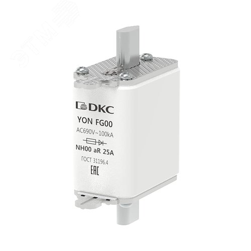 Предохранитель YON ножевого типа FG00 25А 690V характеристика arya