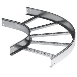 Угол горизонтальный 90 градусов 50x400 R600 в комплекте крепежные элементы соединительные пластины