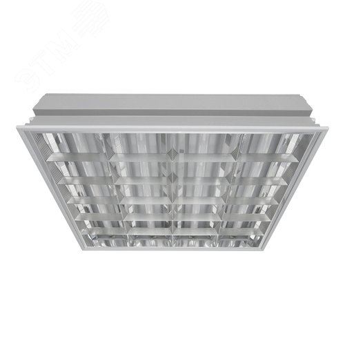 Корпус светильника CSVT ЛВО 4хLED T8 IP20 белый с зеркальным растром G13 без лампы