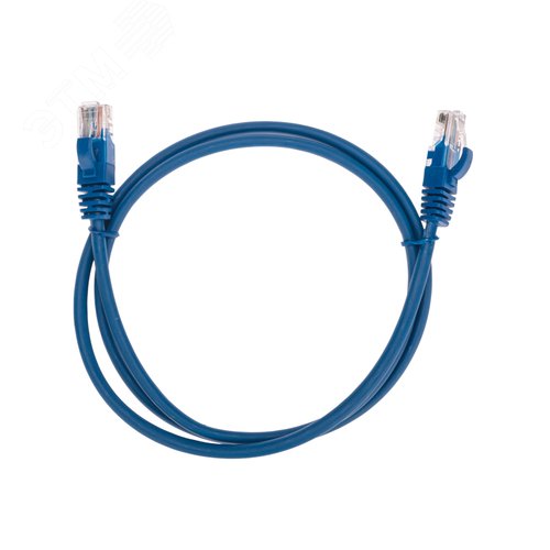 Патч-корд U/UTP, CAT 5e, RJ45-RJ45, 26AWG, LSZH, синий, 1м,