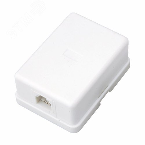 Розетка телефонная внешняя 1 порт UTP RJ-11 (6P4C) CAT 3,