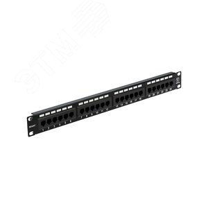 Патч-панель 19' CAT5e 1U 24 порта UTP RJ45 Dual IDC
