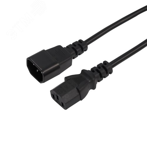 Кабель питания IEC 320 C13 - IEC 320 C14 3x0,75 мм2 длина 1,8м