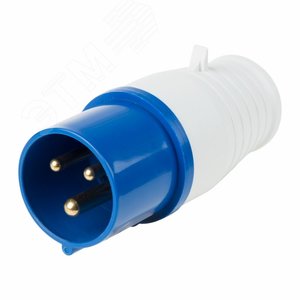 Вилка 013 переносная 2Р+РЕ 16А 220В IP44, REXANT