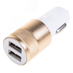 Автозарядка в прикуриватель 2хUSB АЗУ 1000+2100 mA