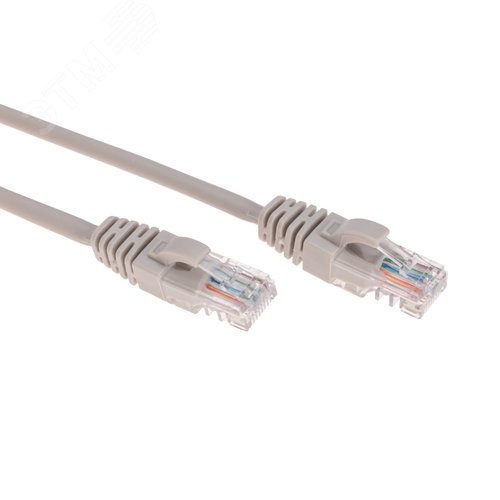 Патч-корд U/UTP CAT 6, RJ45-RJ45, 26AWG, LSZH, серый, 2м,