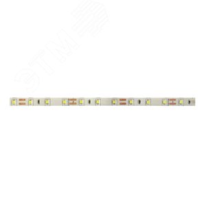 Лента светодиодная 18Вт/м 24В 3000K  теплый белый IP20 168LED/м5м