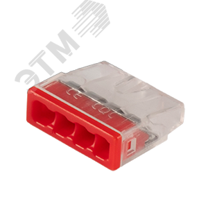 Клеммы СМК  монтажные PTC-4P 2273-204 450V 32A 0,14-4.0mm2 , 4 отверстия,  прозрачные,/ 50 шт.