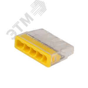 Клеммы СМК  монтажные PTC-5P 2273-205 450V 32A 0,14-4.0mm2 , 5 отверстий,  прозрачные,/ 50 шт.