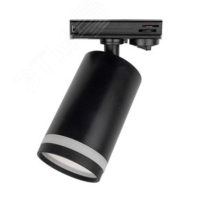 Светильник светодиодный трековый на шинопровод ДПО GX10 PTR 38 GU10 BL 230 В IP20 без лампы черный корпус