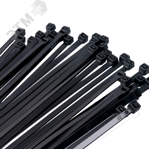 Кабельные стяжки (хомуты) PCT 4,8x300-100 черные PA6.6 (100 шт/уп)
