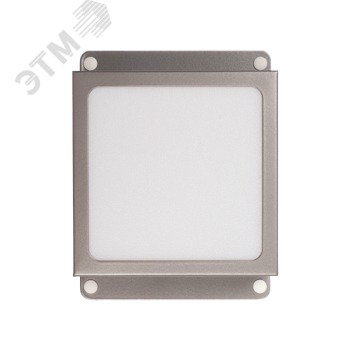 Светильник светодиодный ДВО 089/G OPAL 9W 3000K GREY IP40 780 Лм Грильято 100х100 мм Домино JazzWay