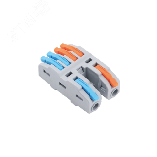 Клеммы СМК  монтажные многоразовые проходные PTC-2P 4224 BL/2 450V 32A 0.08-2.5(4.0)mm2 / 2 шт./ Jazzway