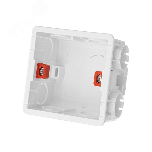 Установочная коробка СП 86х86х50, IP20, инд. штрихкод, TDM.