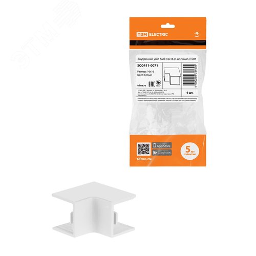 Внутренний угол КМВ 16х16  (4 шт./комп.) TDM