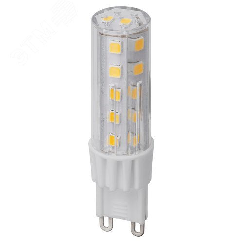 Лампа светодиодная G9-7 Вт-230 В-3000 К, SMD, 17,5x65,5 мм