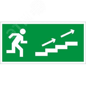 Пиктограмма ПЭУ 006 По лестнице вверх направо 240х125 PC-M