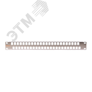 Патч-панель 19'' 1U наборная под 48 модулей UTP/STP с органайзером металлик