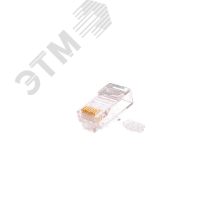 Коннектор RJ45/8P8C, Кат.5е, 50мкд, универсальный 100шт.