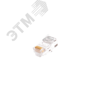 Коннектор RJ45/8P8C Кат5е 50мкд универсальный неэкран 100шт