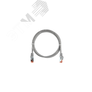 Патч-корд S/FTP 4 пары Cat 6a 2хRJ45/8P8C T568B 7х0150мм LSZH светло-серый 1м