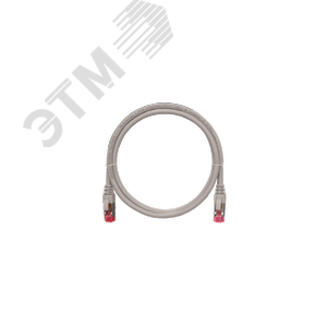 Патч-корд S/FTP 4 пары Cat 6a 2хRJ45/8P8C T568B 7х0165мм LSZH серый 0.15м