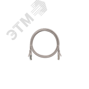 Патч-корд F/UTP 4 пары Кат.5e 2хRJ45/8P8C T568B 7х0165мм PVC серый 03м