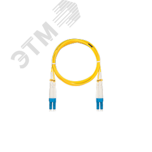Патч-корд оптический соединительный SM 9/125 OS2 LC/UPC-LC/UPC двойной LSZH