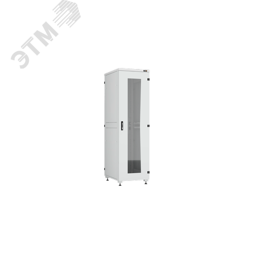 Напольный шкаф Essential Line серии TFI-R 19'' 47U передняя стеклянная дверь двухуровневые боковые металлические стенки задняя металлическая дверь Ш800хВ2266хГ1000мм в разобранном виде серый RAL7035