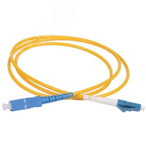 Патч-корд оптический переходной для одномодового кабеля (SM) 9/125 (OS2) LC/UPC-SC/UPC одинарного исполнения (Simplex) LSZH 3м