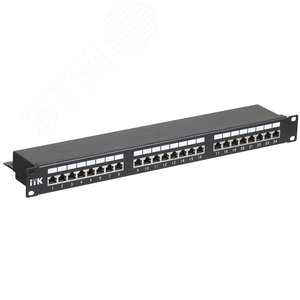Патч-панель 1 юнит кат.5Е STP 24 порта (IDC Dual)