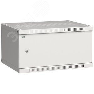 Шкаф LINEA WE 6U 600x450мм дверь металл серый
