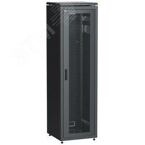 Шкаф сетевой 19дюйм LINEA N 38U 600х800 мм перфорированная передняя дверь черный