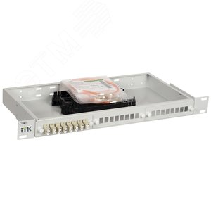 Кросс оптический 1U распределительный укомплектованный LC (duplex) 12шт (OM2)