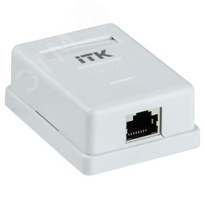 Розетка информационная настенная RJ45 кат. 5E FTP 1-порт