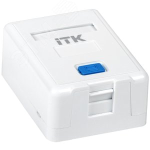 Корпус настенной розетки для 1 модуля Keystone Jack